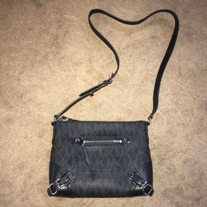 Black Leather Michael Kors Crossbody